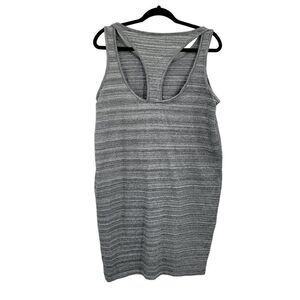 Dakini Athletic Dress L Racerback Stretch Tank Knee Length‎ Heather Gray